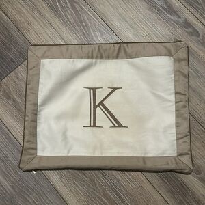 12x16 pillow case letter K